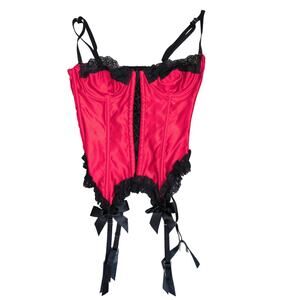 Fredericks Hollywood Corset Bustier Small Lingerie Coquette Whimsigoth Grunge